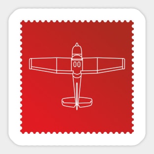 Red Plane Sticker
